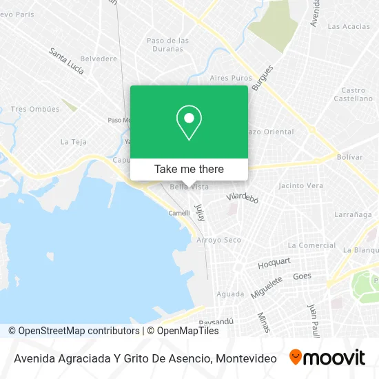 Mapa de Avenida Agraciada Y Grito De Asencio