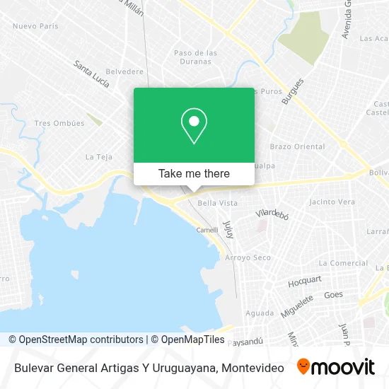 Mapa de Bulevar General Artigas Y Uruguayana