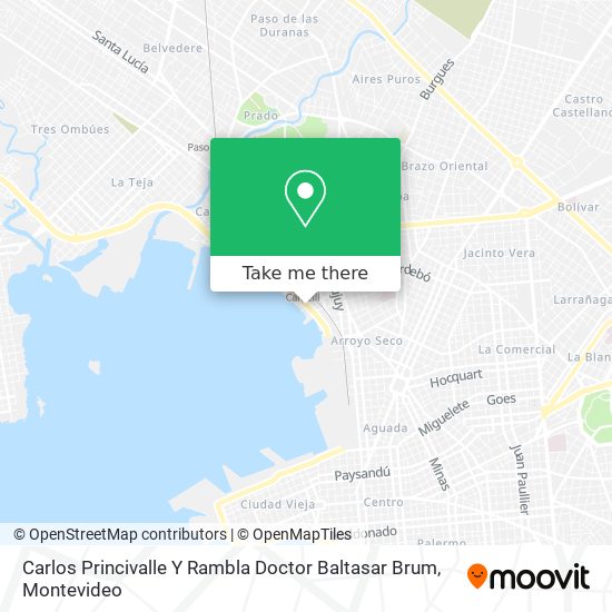 Mapa de Carlos Princivalle Y Rambla Doctor Baltasar Brum