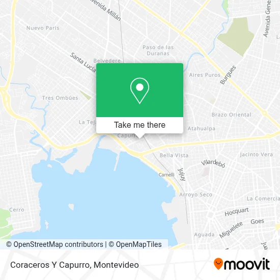 Coraceros Y Capurro map