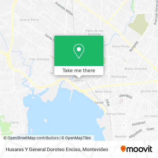 Mapa de Husares Y General Doroteo Enciso