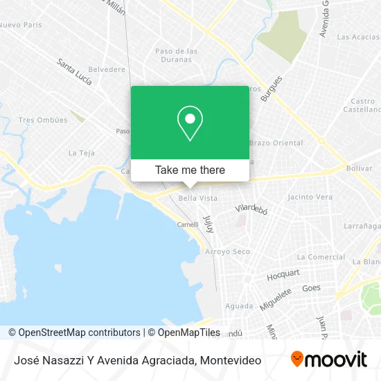 Mapa de José Nasazzi Y Avenida Agraciada