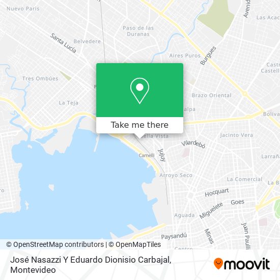 Mapa de José Nasazzi Y Eduardo Dionisio Carbajal