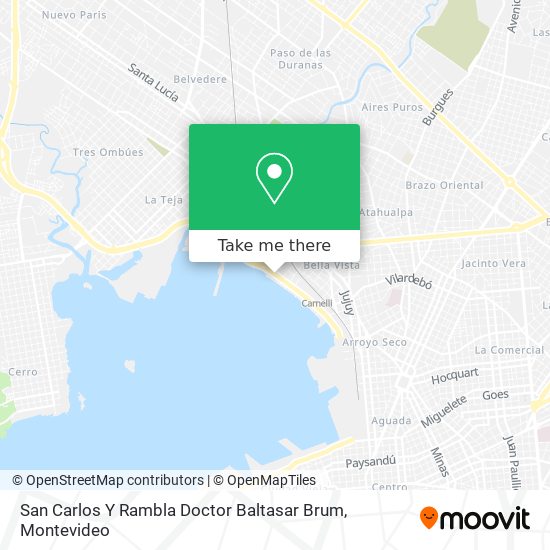 San Carlos Y Rambla Doctor Baltasar Brum map