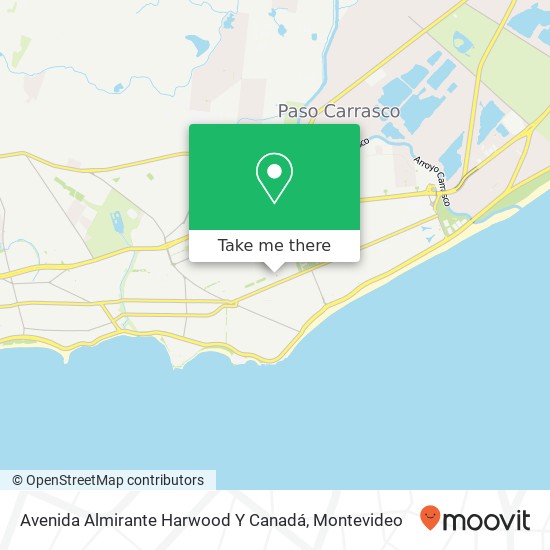 Mapa de Avenida Almirante Harwood Y Canadá