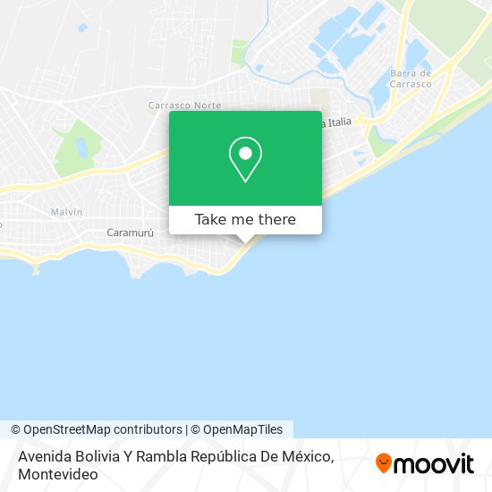 Avenida Bolivia Y Rambla República De México map