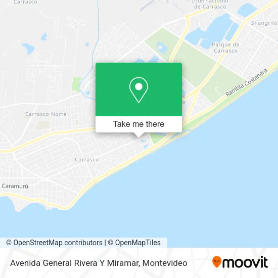 Mapa de Avenida General Rivera Y Miramar