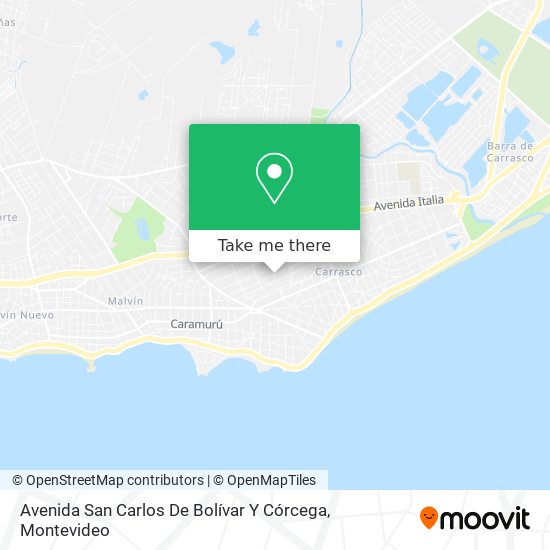 Avenida San Carlos De Bolívar Y Córcega map