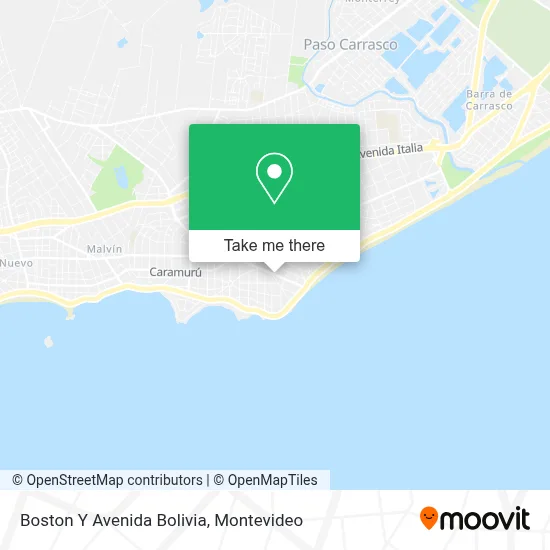 Boston Y Avenida Bolivia map