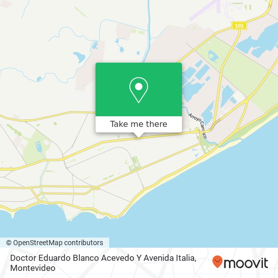 Doctor Eduardo Blanco Acevedo Y Avenida Italia map