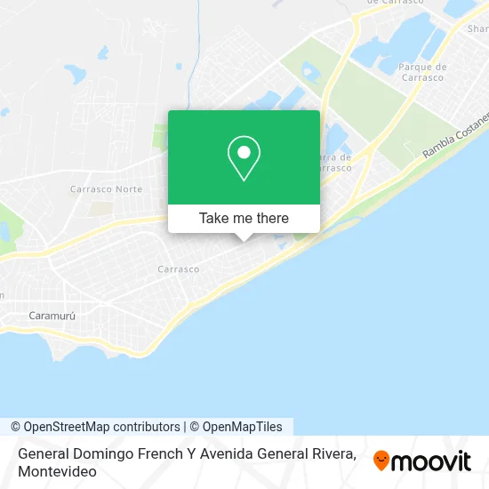 General Domingo French Y Avenida General Rivera map