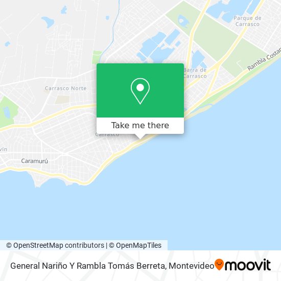 Mapa de General Nariño Y Rambla Tomás Berreta