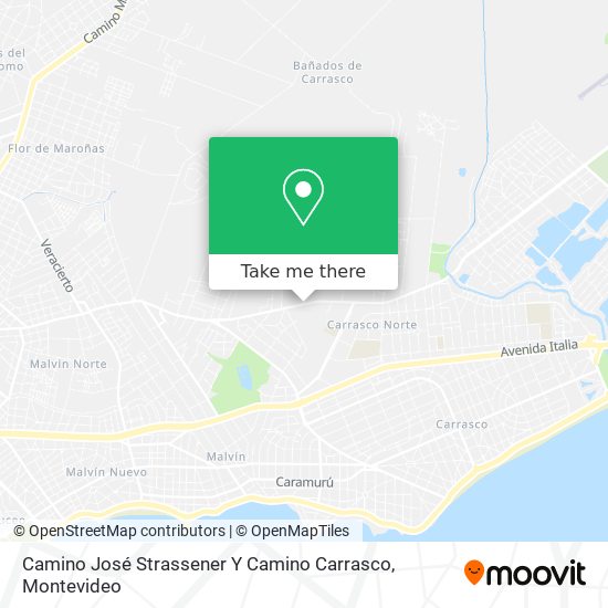 Camino José Strassener Y Camino Carrasco map