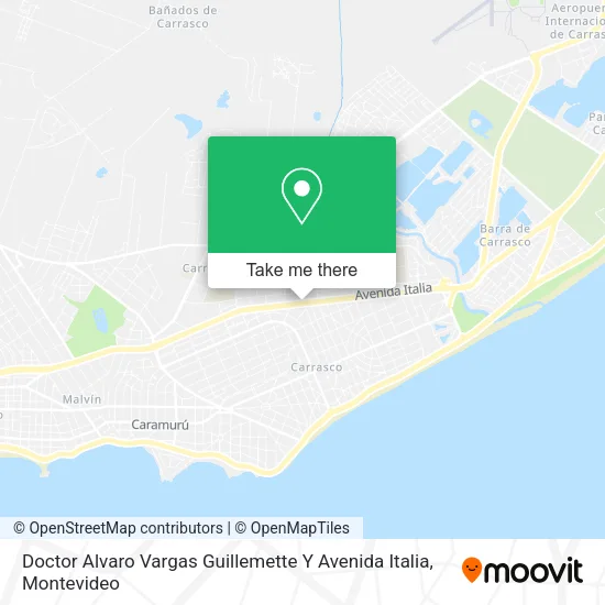 Mapa de Doctor Alvaro Vargas Guillemette Y Avenida Italia