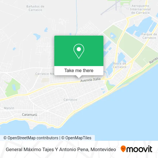 Mapa de General Máximo Tajes Y Antonio Pena