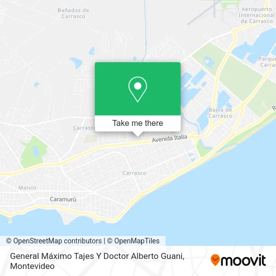 Mapa de General Máximo Tajes Y Doctor Alberto Guani