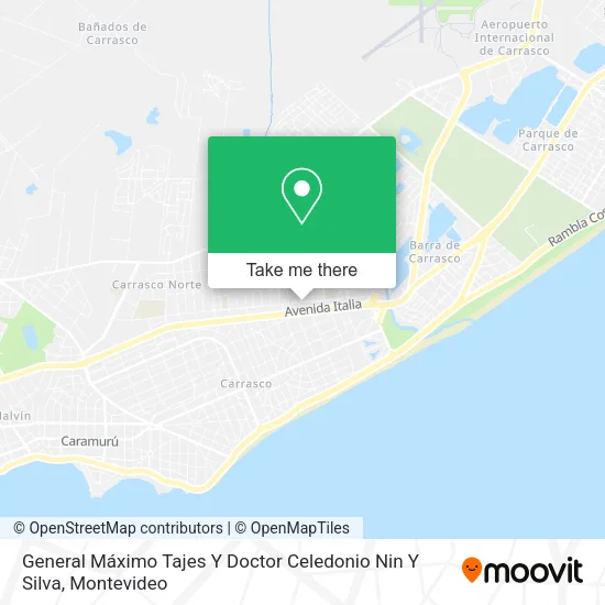 General Máximo Tajes Y Doctor Celedonio Nin Y Silva map