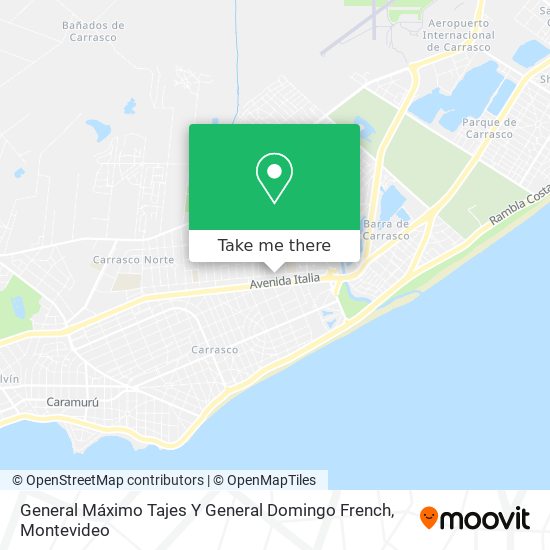 Mapa de General Máximo Tajes Y General Domingo French