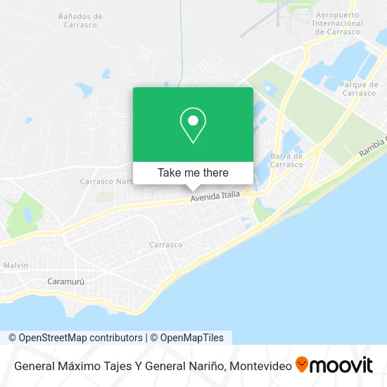 Mapa de General Máximo Tajes Y General Nariño