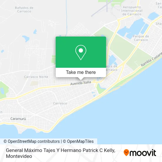Mapa de General Máximo Tajes Y Hermano Patrick C Kelly