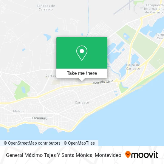 Mapa de General Máximo Tajes Y Santa Mónica