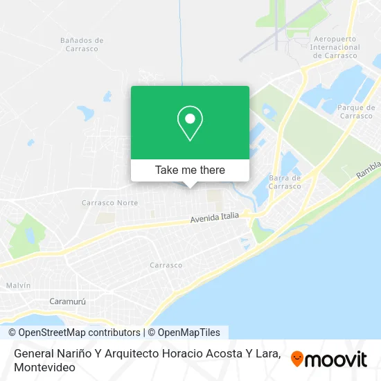 Mapa de General Nariño Y Arquitecto Horacio Acosta Y Lara