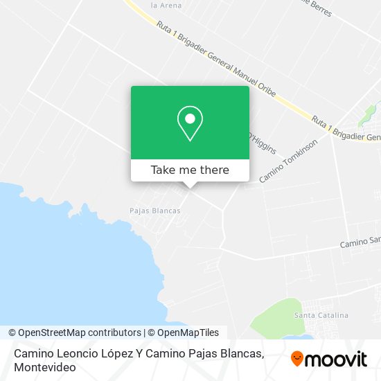 Camino Leoncio López Y Camino Pajas Blancas map