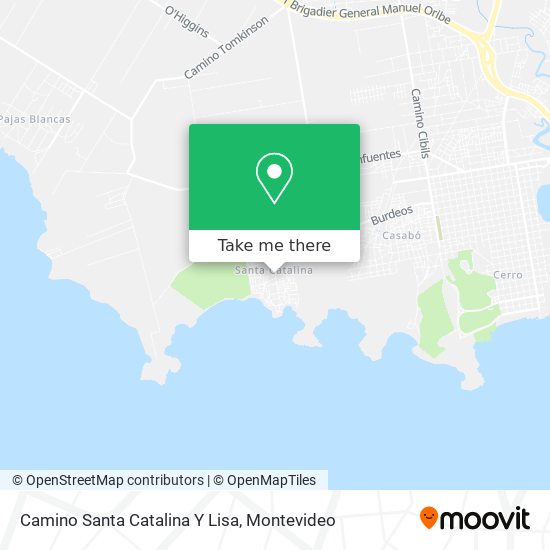 Camino Santa Catalina Y Lisa map