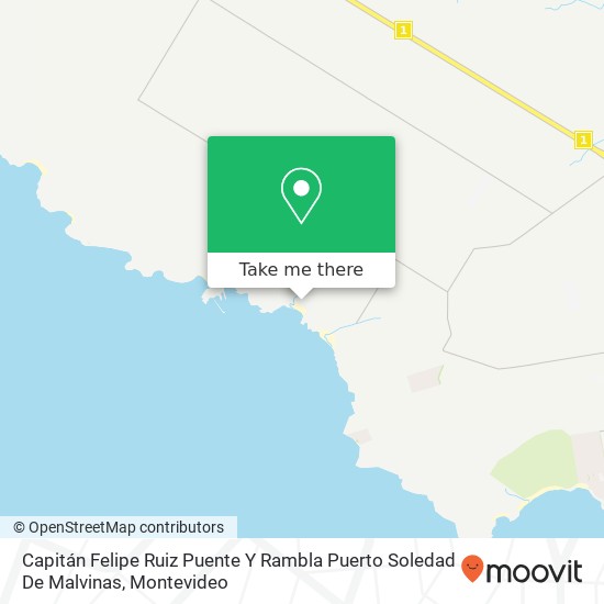 Capitán Felipe Ruiz Puente Y Rambla Puerto Soledad De Malvinas map