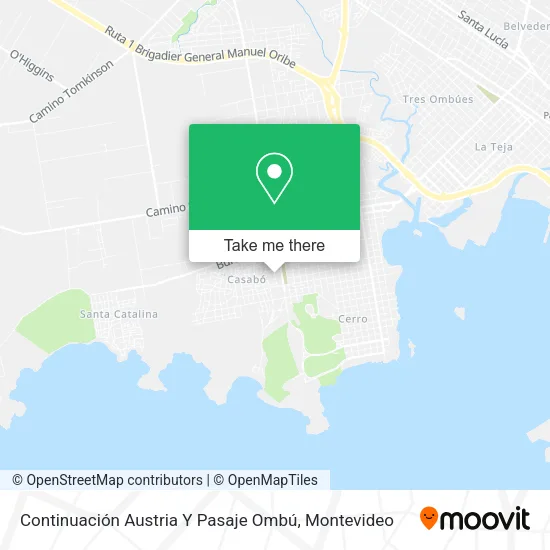 Continuación Austria Y Pasaje Ombú map