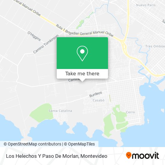 Los Helechos Y Paso De Morlan map