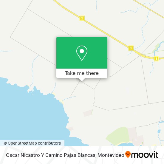 Mapa de Oscar Nicastro Y Camino Pajas Blancas