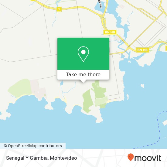 Mapa de Senegal Y Gambia
