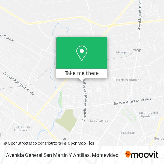 Avenida General San Martín Y Antillas map