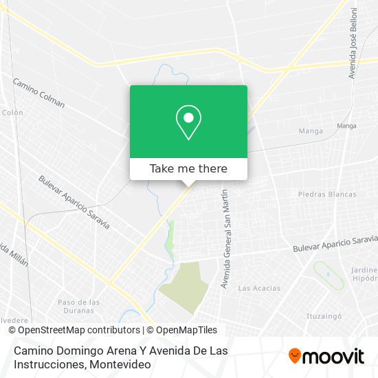 Camino Domingo Arena Y Avenida De Las Instrucciones map