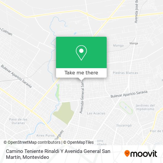 Camino Teniente Rinaldi Y Avenida General San Martín map