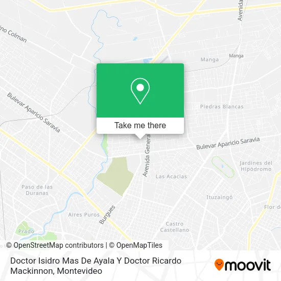 Doctor Isidro Mas De Ayala Y Doctor Ricardo Mackinnon map