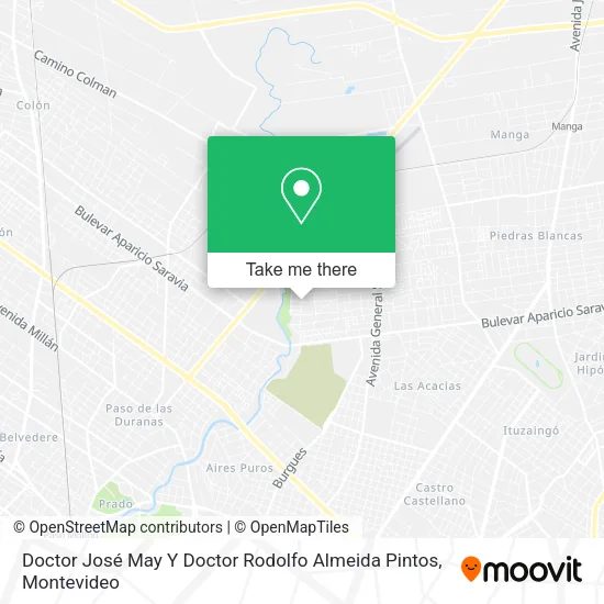 Doctor José May Y Doctor Rodolfo Almeida Pintos map