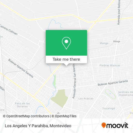 Los Angeles Y Parahiba map