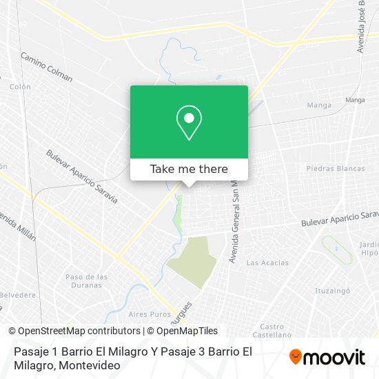 Mapa de Pasaje 1 Barrio El Milagro Y Pasaje 3 Barrio El Milagro