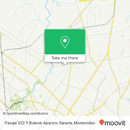 Pasaje 322 Y Bulevar Aparicio Saravia map