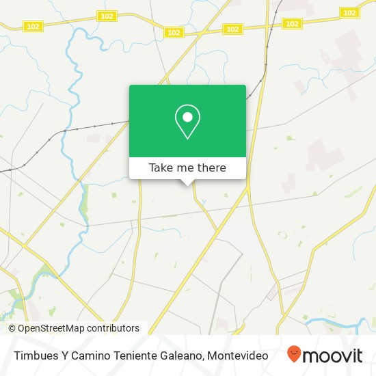 Timbues Y Camino Teniente Galeano map
