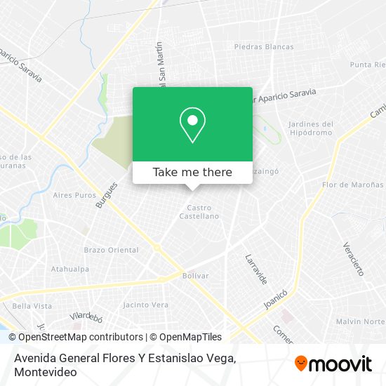 Avenida General Flores Y Estanislao Vega map