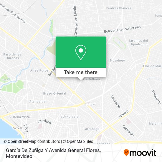 García De Zuñiga Y Avenida General Flores map