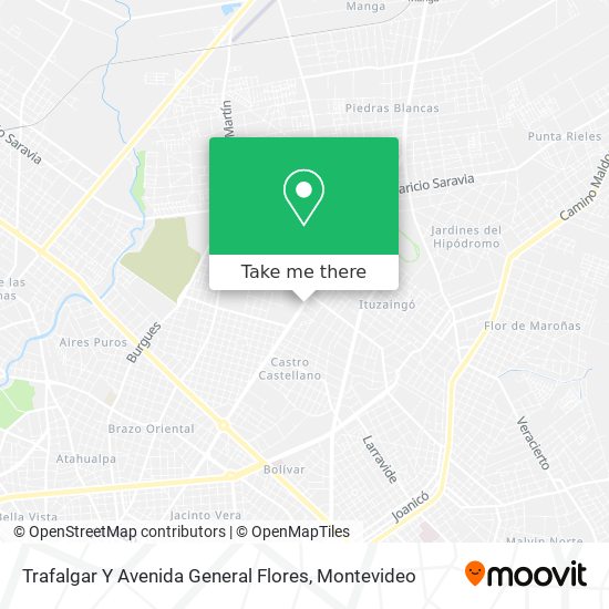 Trafalgar Y Avenida General Flores map