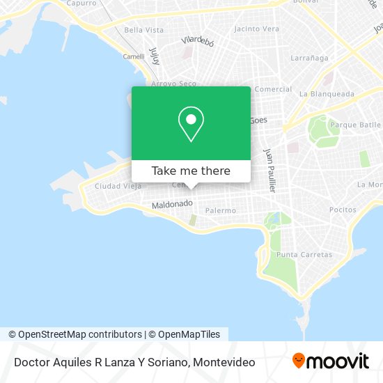 Doctor Aquiles R Lanza Y Soriano map