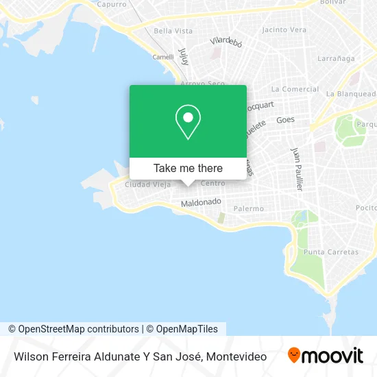 Mapa de Wilson Ferreira Aldunate Y San José