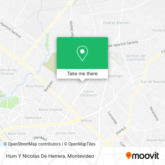 Mapa de Hum Y Nicolas De Herrera