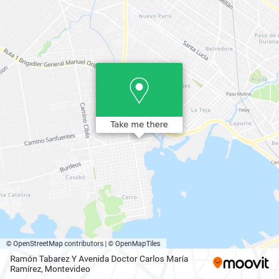 Ramón Tabarez Y Avenida Doctor Carlos María Ramírez map