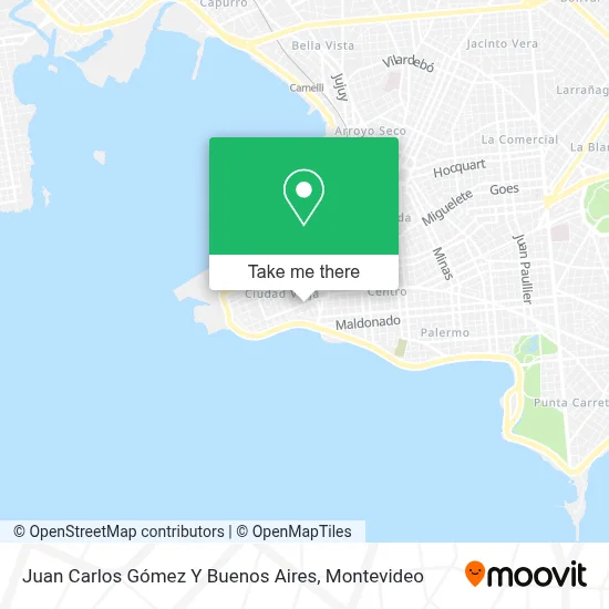 Juan Carlos Gómez Y Buenos Aires map